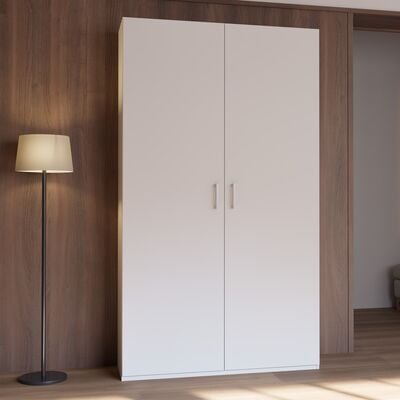 Homebox vaatekaappi 119,5x210x42 cm valkoinen